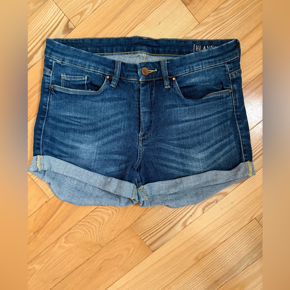 Jean shorts- stretchy, cuffed